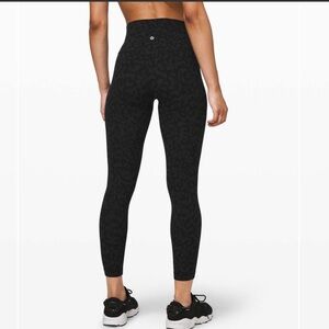 Lululemon Align Pant II 25" in rare Formation Camo Deep Coal Multi color